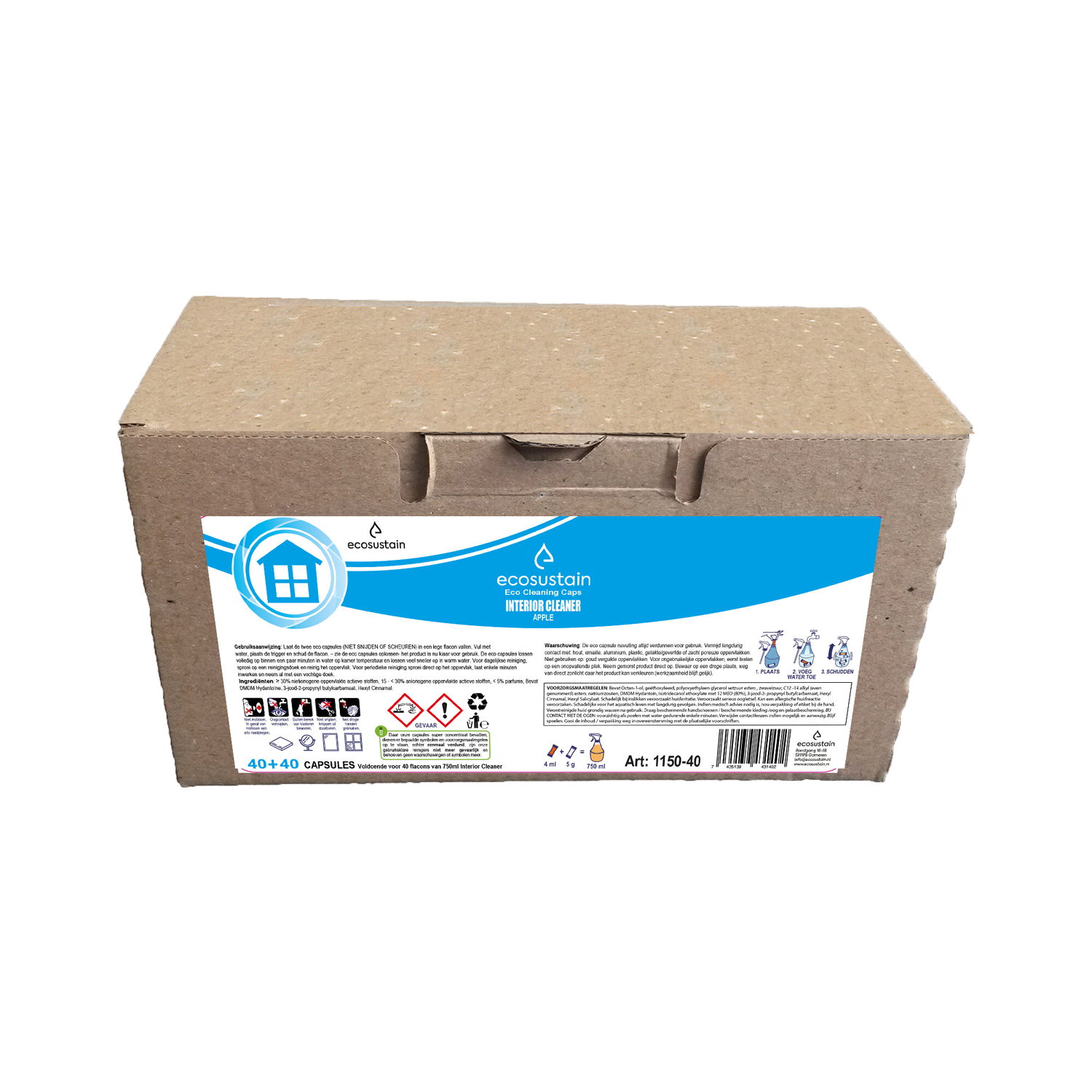 Ecosustain Cleaning Caps Interior — 40st