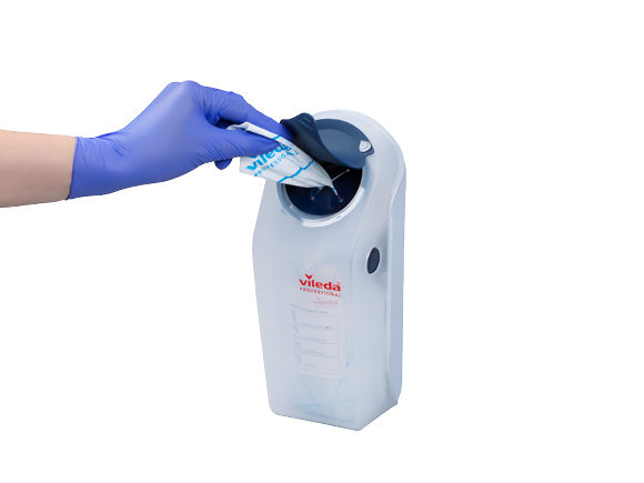 Vileda Professional SafePlus Mini dispenser concept — fabrikantbeeld productfamilie