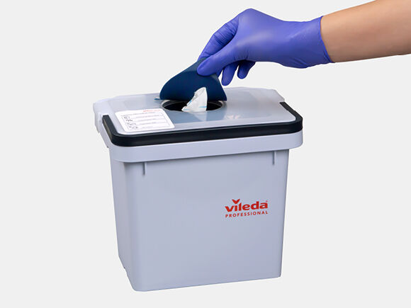 Vileda Professional SafePlus Maxi dispenser concept — fabrikantbeeld productfamilie