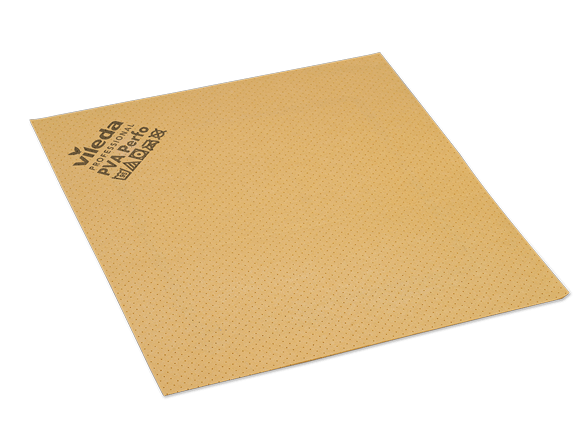 Vileda Professional PVA Perfo zeem — geel · 40 x 35 · Pak (5 stuks)