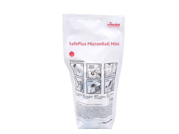 Vileda Professional SafePlus Mini dispenser concept — fabrikantbeeld productfamilie