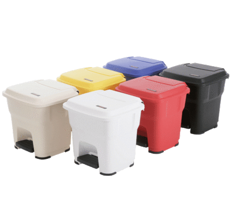 Vileda Professional Hera-35 l Pedal Bin — zwart · 39 x 39 x 44 · Pak (1 stuks)