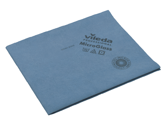 Vileda Professional MicroGlass — blauw · 40 x 60 cm · Pak (3 stuks)