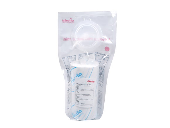 Vileda Professional SafePlus Mini dispenser concept — fabrikantbeeld productfamilie