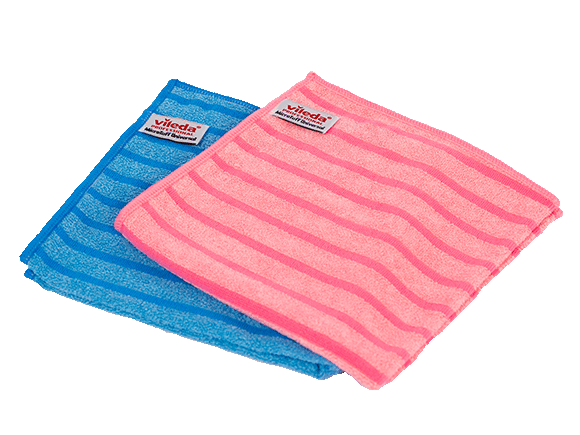 Vileda Professional MicroTuff Universal — blauw · 40 x 40 cm · Pak (10 stuks)