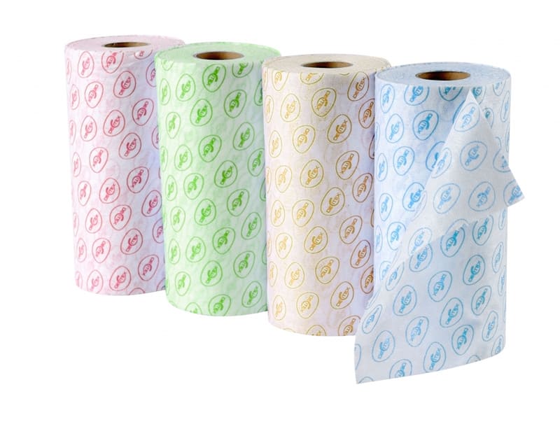 Decitex DISPOROLL — Blauw · 25x33cm · Dozen met 8 rollen van 125 vellen